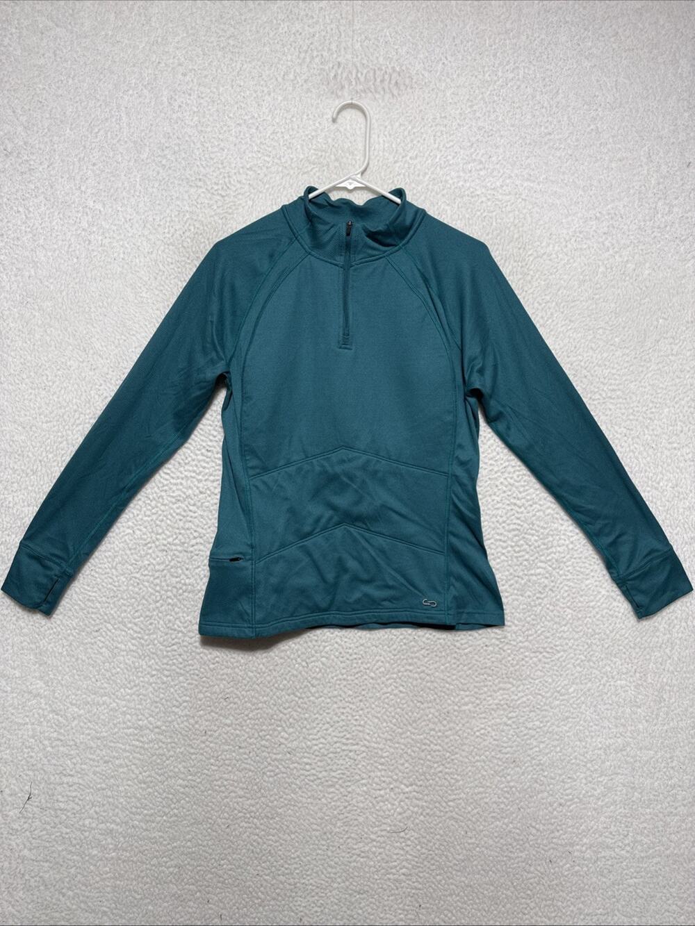 Oros Large Women’s Solarcore Explorer 1/4 Zip Pullover Shirt Layer Green Outdoor